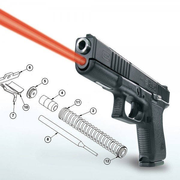 Glock 17 İcra Yayı Laser Pointer